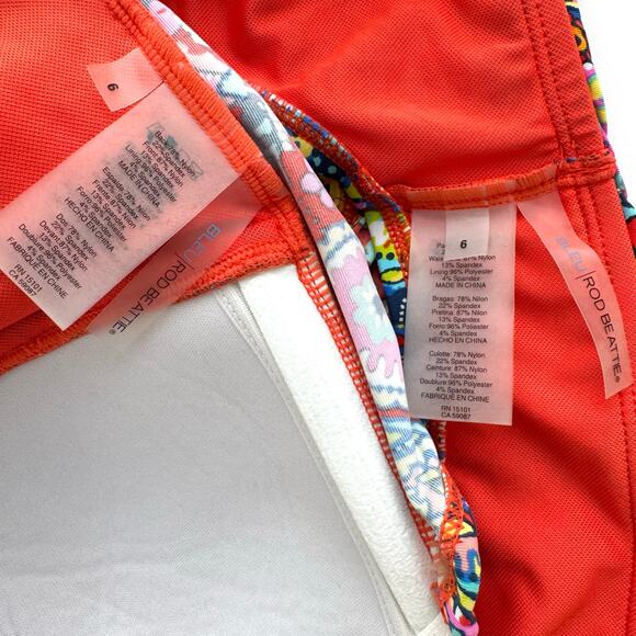 Bleu Rod Beattie 2Pc Twisted Tankini Swim Top and Bottom Multicolor Paisley 6 - Picture 10 of 11